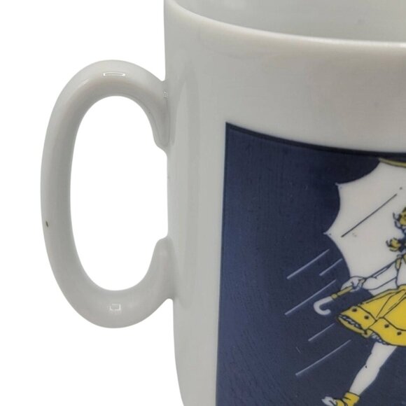 2/$15 Morton Salt Mug White 1956 Logo Advert When it Rains it Pours Japan VTG - Picture 3 of 10
